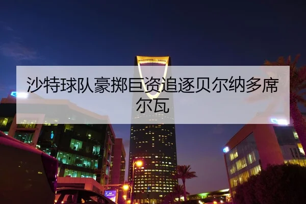 沙特球队豪掷巨资追逐贝尔纳多席尔瓦
